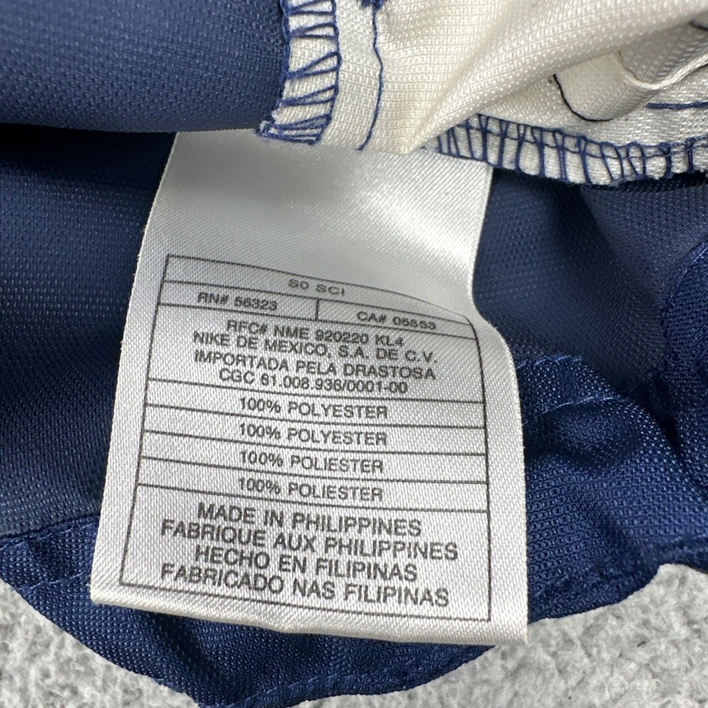 Vintage 90s Nike Windbreaker Jacket Men XL Blue 1/2 Zip Anorak Mesh Lined - Picture 4 of 16
